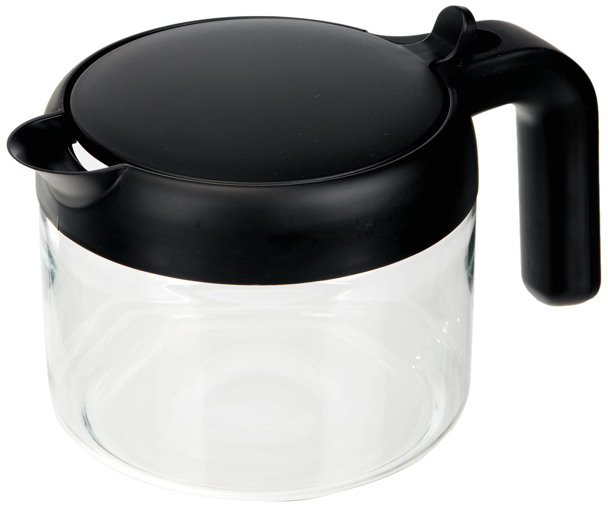 De'Longhi Dlsc021 Coffee Machine Accessory Jug - Coffee Pot, Black,Transparent, Glass, Plastic, 0.75 L, 6 Cups