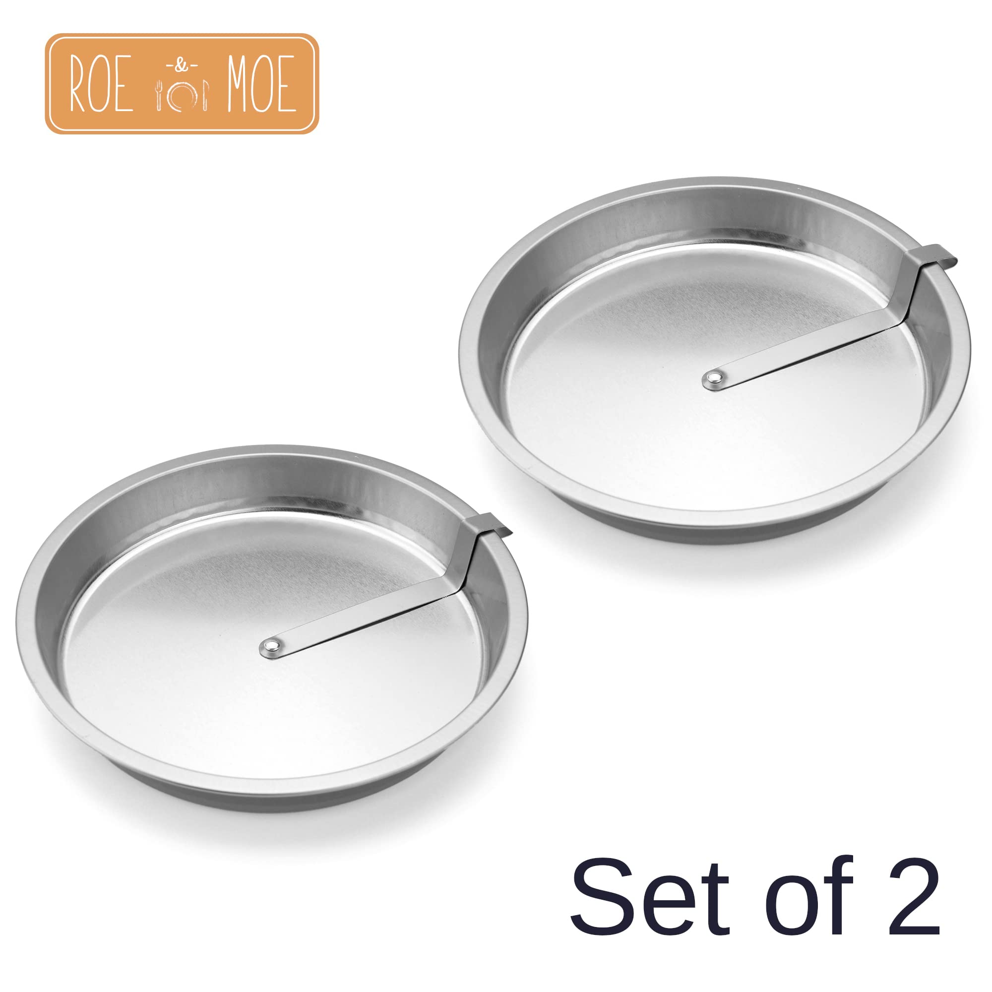 9'' Easy Out Quick Release Tart, Quiche, Pie And Cake Pan - Set Of 2