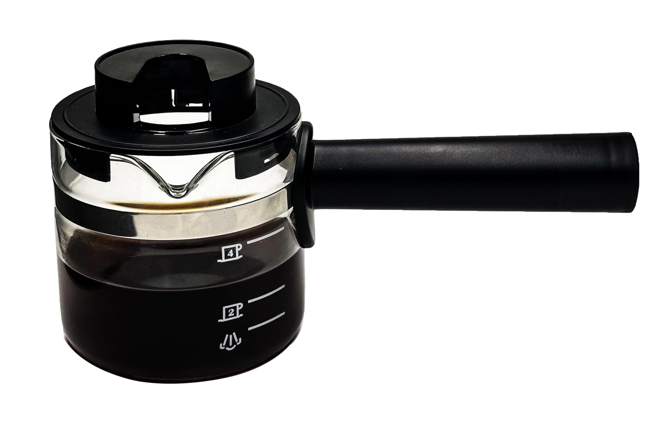 4 Cup Espresso Accessories Espresso Glass Coffee Pot Replacement For Imusa, Hamilton Beach, Mr.Coffee, Breville, Univen Espresso