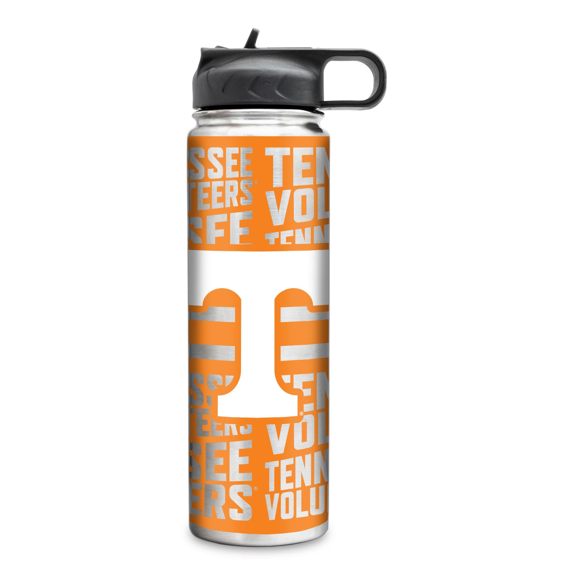 Rico Industries NCAA Tennessee Volunteers 22oz Stainless Steel Tumbler with Lid - Great For Coffee, Tea, Water or Cocktails