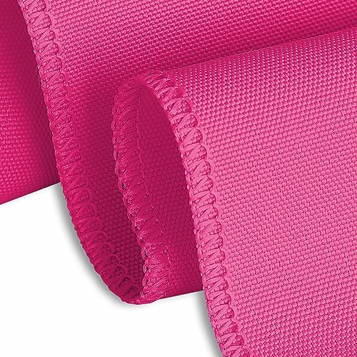 Linentablecloth 90 X 156-Inch Rectangular Polyester Tablecloth With Rounded Corners, Fuchsia