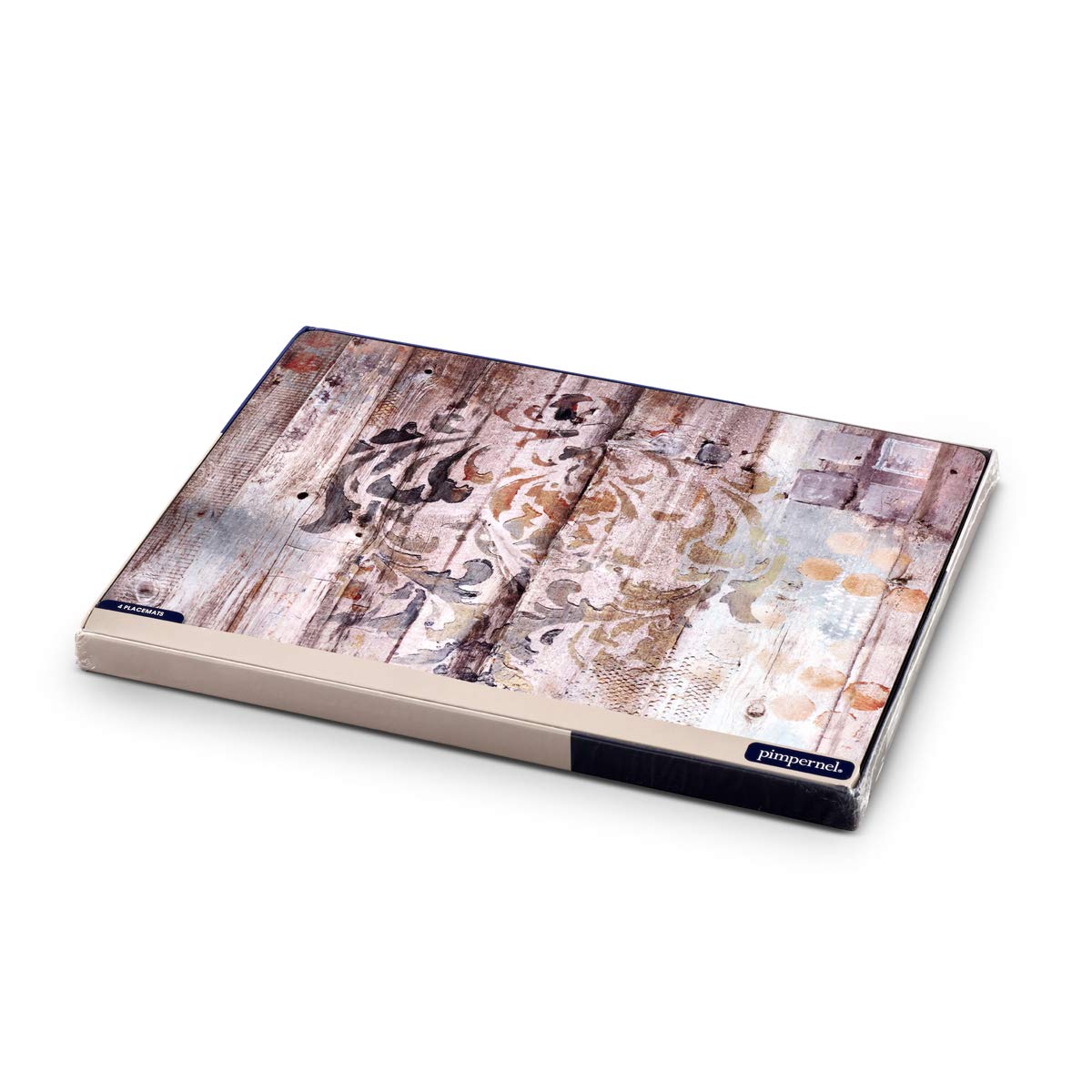 Pimpernel Frozen In Time Collection Placemats | Set Of 4 | Heat Resistant Mats | Cork-Backed Board | Hard Placemat Set For Dinin