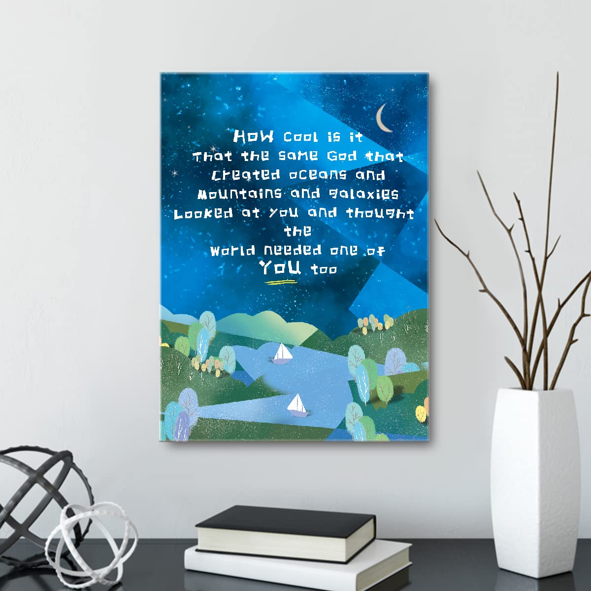 How Cool Is It The Same God Inspirational Bible Verses Framed Canvas Prints Wall Art For Teens Kids Bedroom Nursery Classroom Do