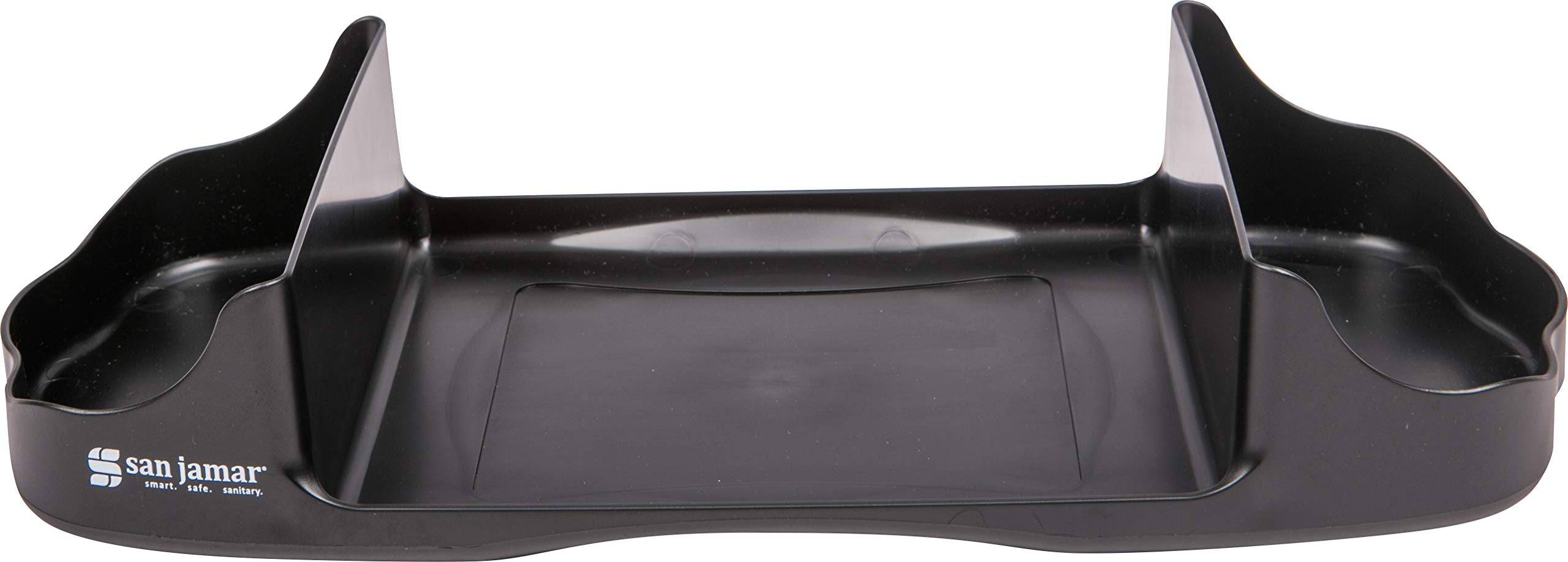 San Jamar Napkin Dispenser Caddy, Black, Plastic, H400Ctbk