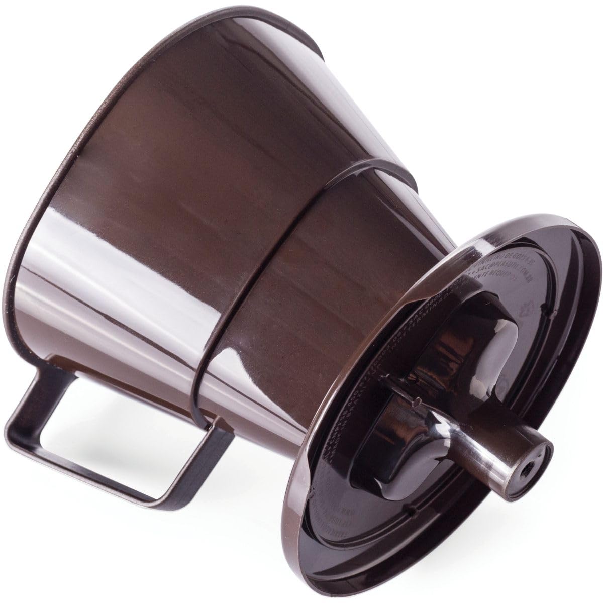 Coffee Filter Holder Brown 700 Ml | Reusable Pour Over Dripper | BPA Free Countertop Brew Tool | Plastic Cone Funnel Carafe Comp