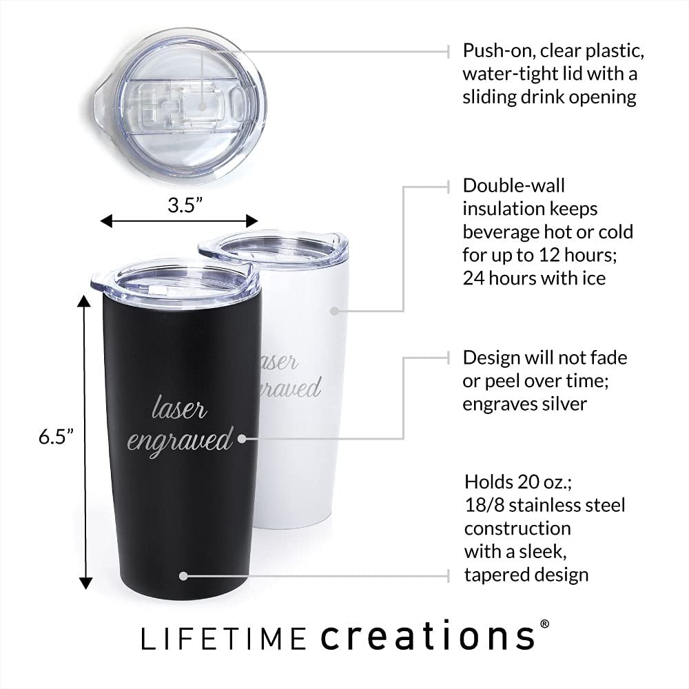 Lifetime Creations Engraved Personalized Teacher Tumbler: Teacher Appreciation Gifts, Coffee Travel Mug, Teacher Gifts For Women