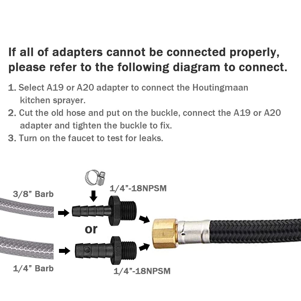 Kitchen Sprayer Chrome Kitchen Faucet Sprayer  Kitchen Sink Side Sprayer with Spray Head and Hose  Kitchen Sink Sprayer Attachment Kitchen Water Spray Spray Head Replacement for kitchen Faucet