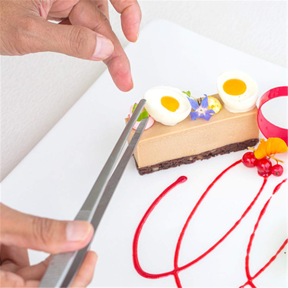 Aniso Long Tweezers- With Precision Serrated Kitchen Tweezers Tongs
