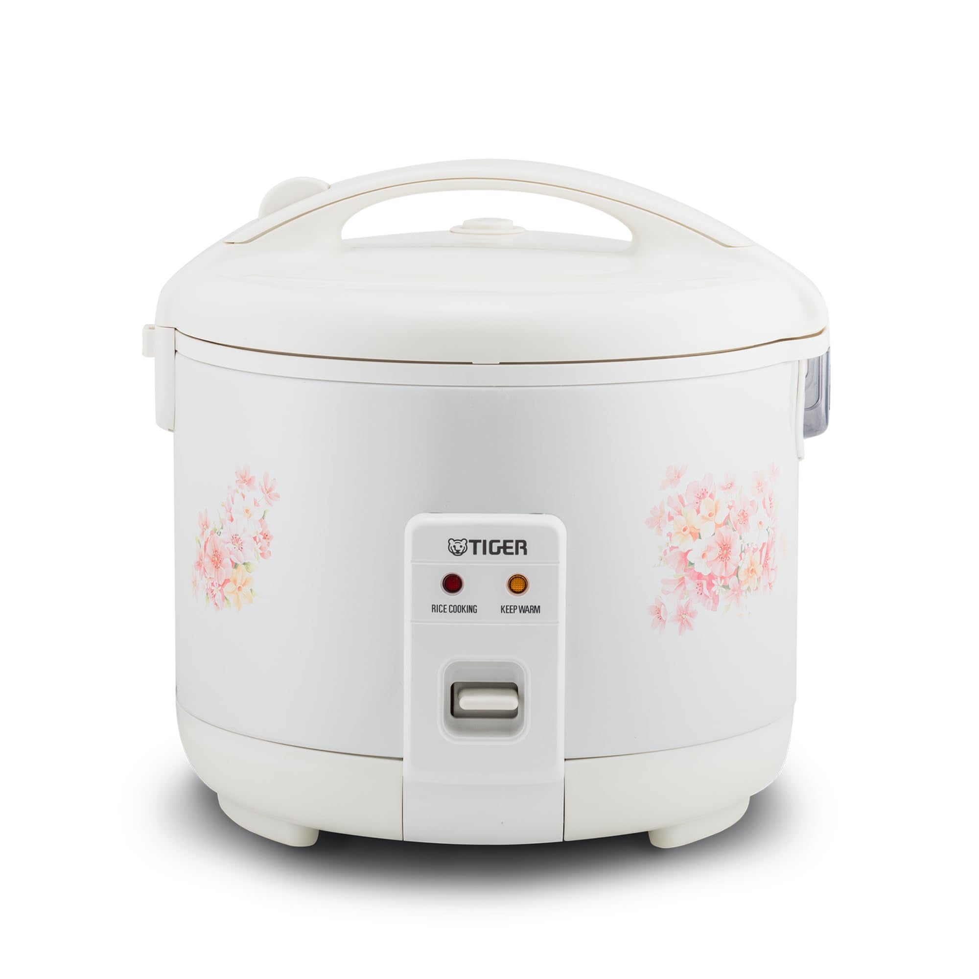 Tiger JNP-1000-LF 5.5 Cup Capacity White Rice Cooker with Non-Stick Inner Pot, Retractable Power Cord, and Keep Warm up to 12 ho