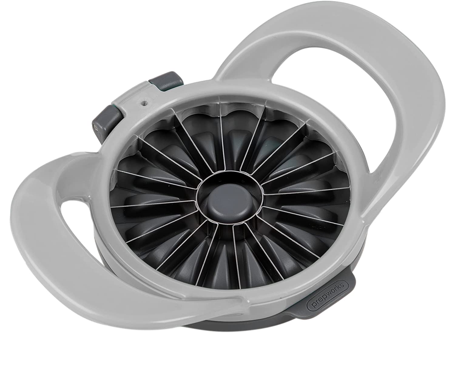 Prepworks By Progressive Dishwasher Safe 16-Slice Thin Apple Slicer And Corer With Attached Safety Cover