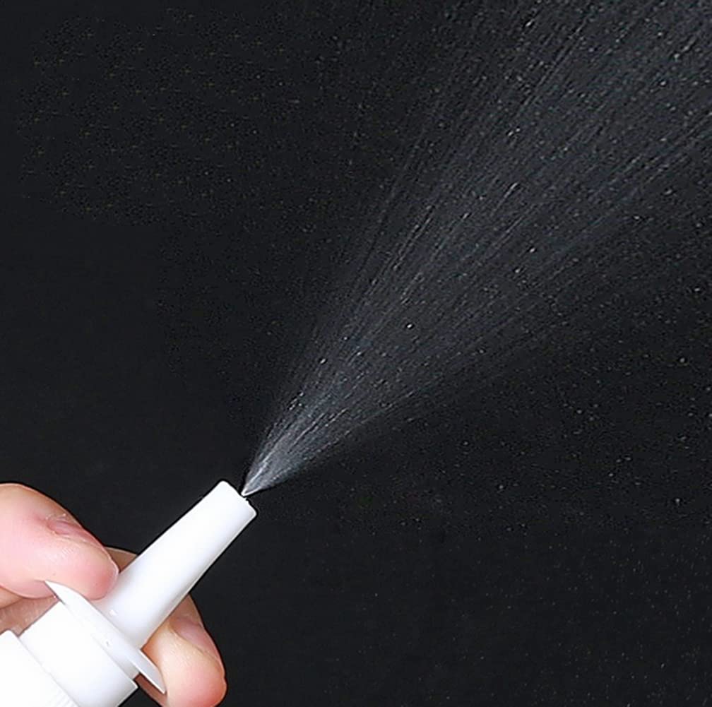 6Pcs 30 Ml/1 Oz Amber Empty Nasal Spray Bottles Refillable Fine Mist Sprayer Travel Containers Vials Cosmetic Storage Container