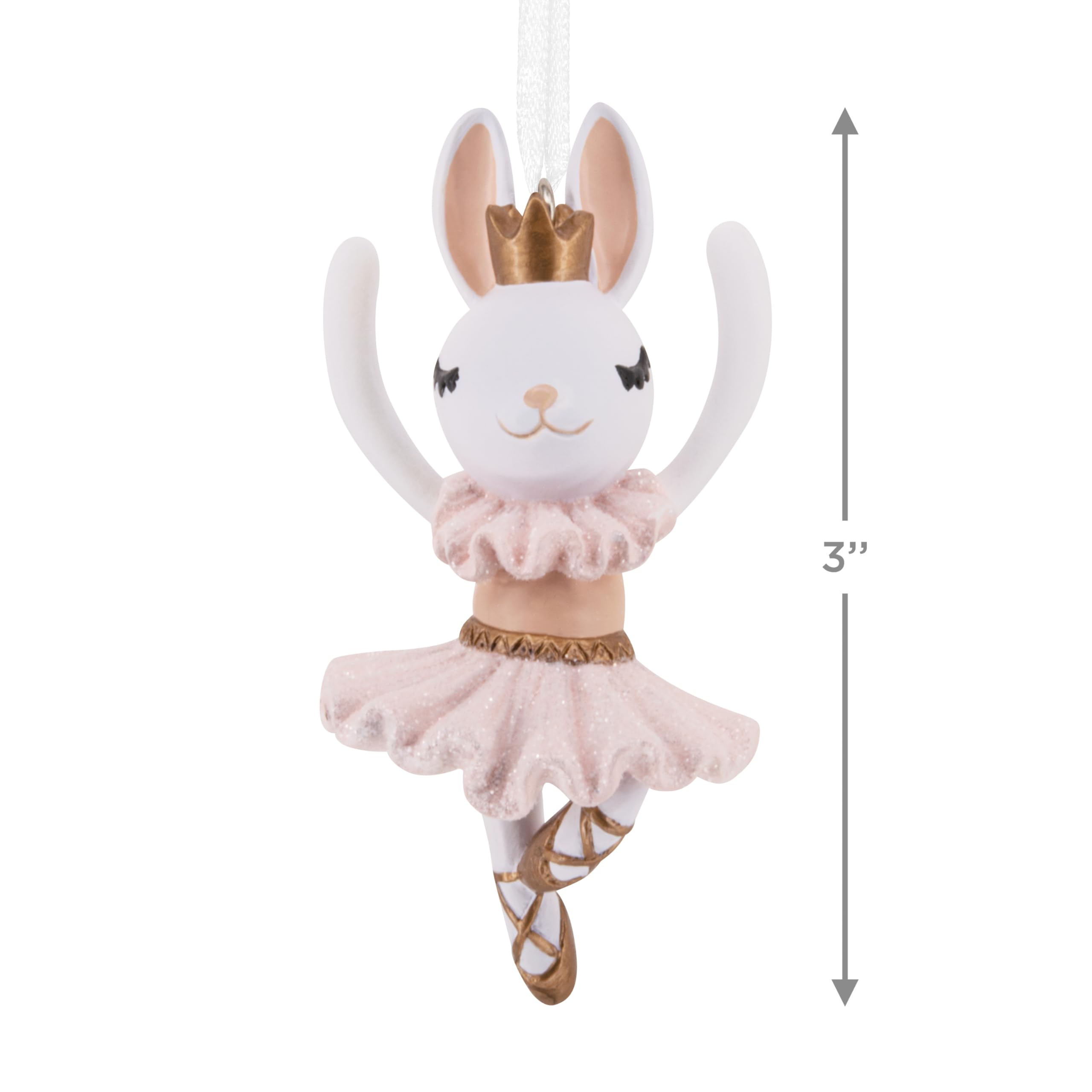 Hallmark Ballerina Bunny Christmas Ornament, Gifts for Dancers