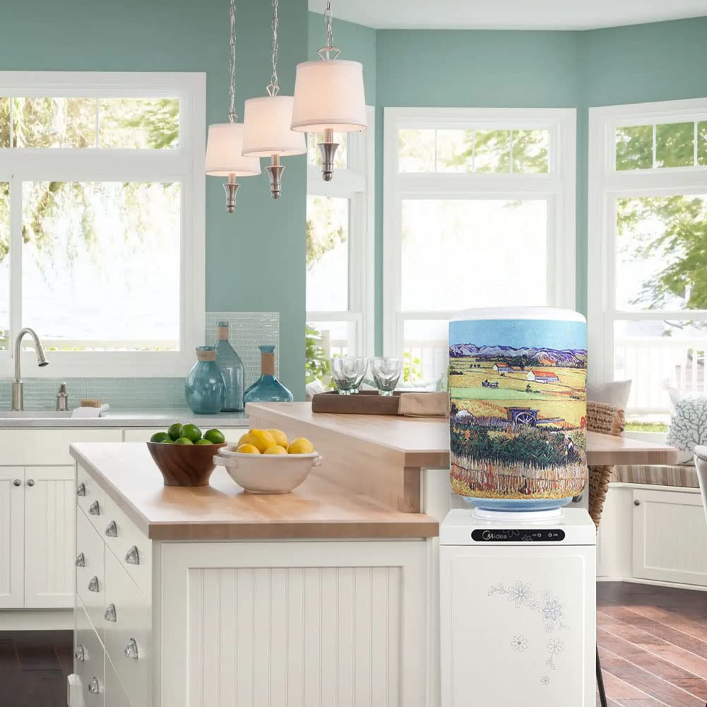 Zuyyon Water Dispenser Bucket Covers For 5 Gallon Water Bottles, Dust Proof Covers For Water Cooler Reusable Fabric Bucket Decor