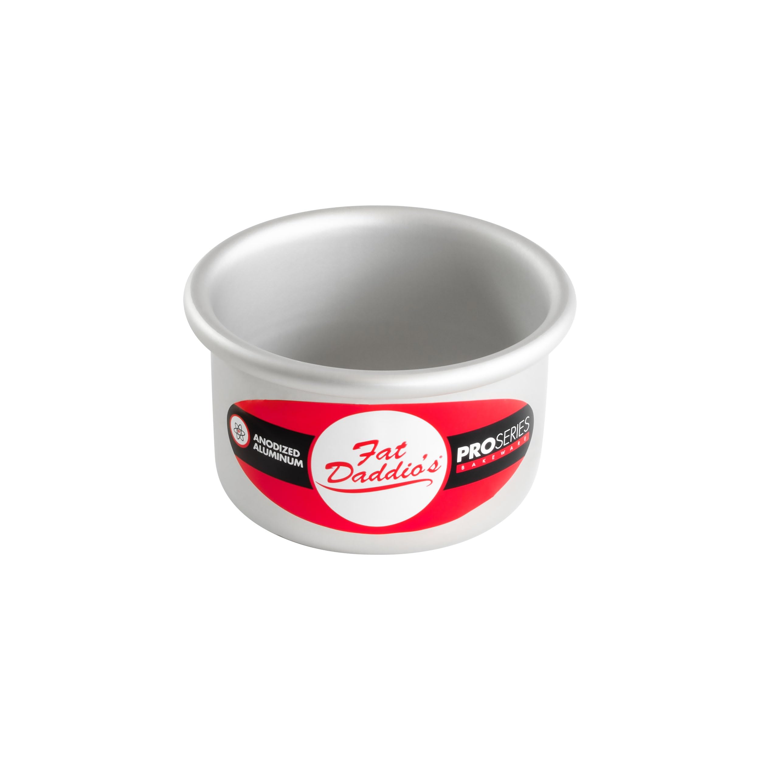 Fat Daddio'S Pcc-32Set Anodized Aluminum Round Cheesecake Pan With Removable Bottom, 3 X 2 Inch, Set Of 2