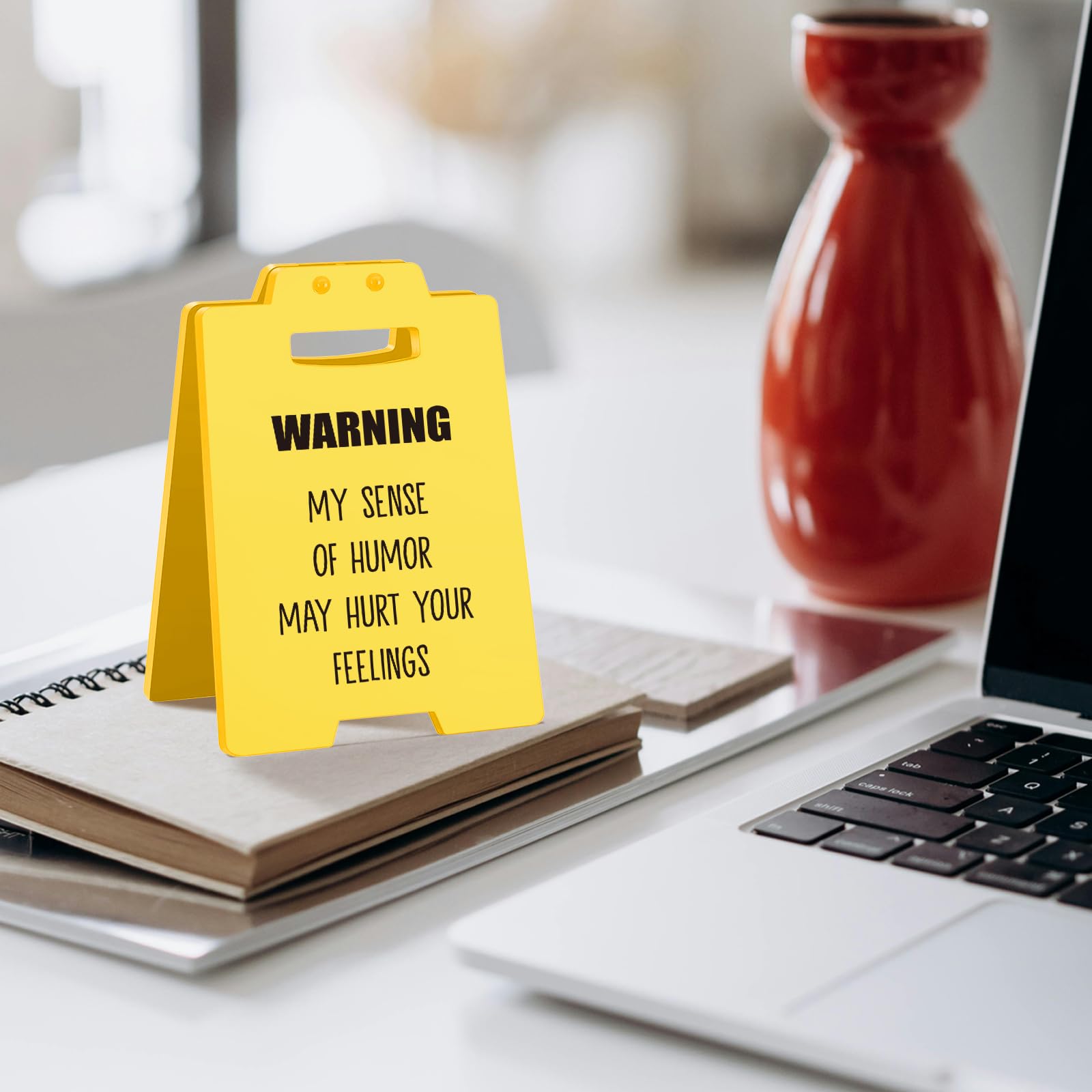 Funny Office Decor | Humorous Desk Sign | Work Gag Gift for Coworkers, Bosses, Employees, Teammate | Humorous Office Christmas W