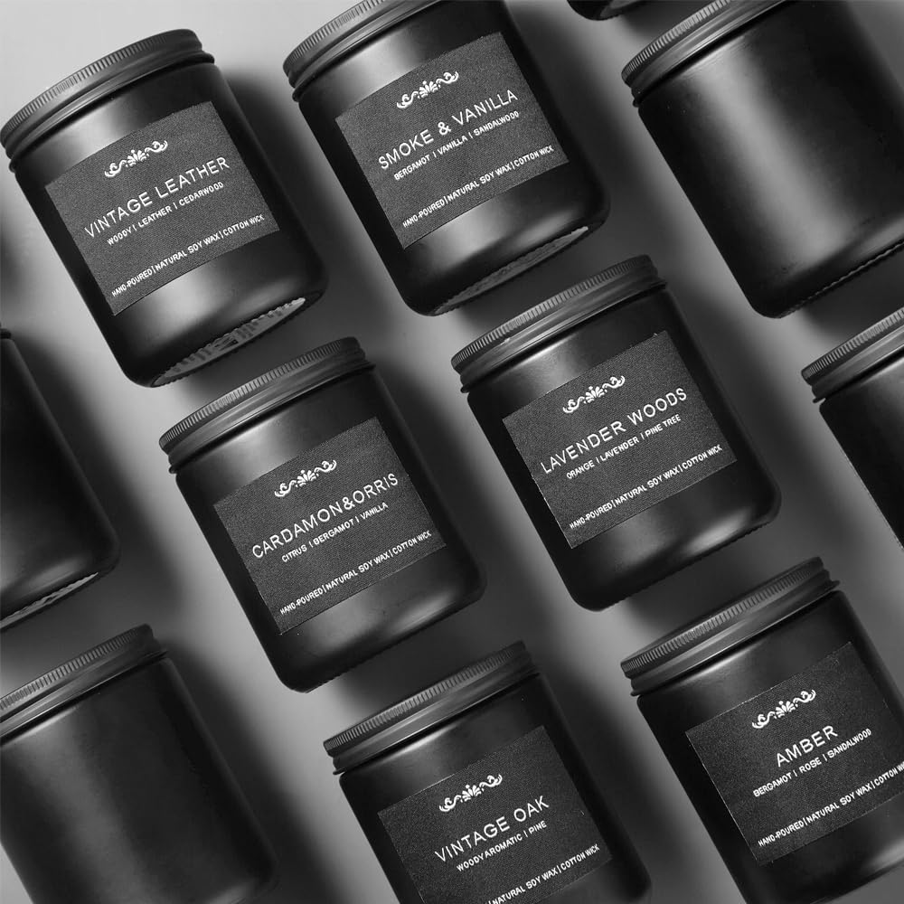 Scented Candles for Men, 6 Pack Candles for Home Scented, 42oz 300 Hour Long Lasting Candles, Set for Men Scented Candles for Ho
