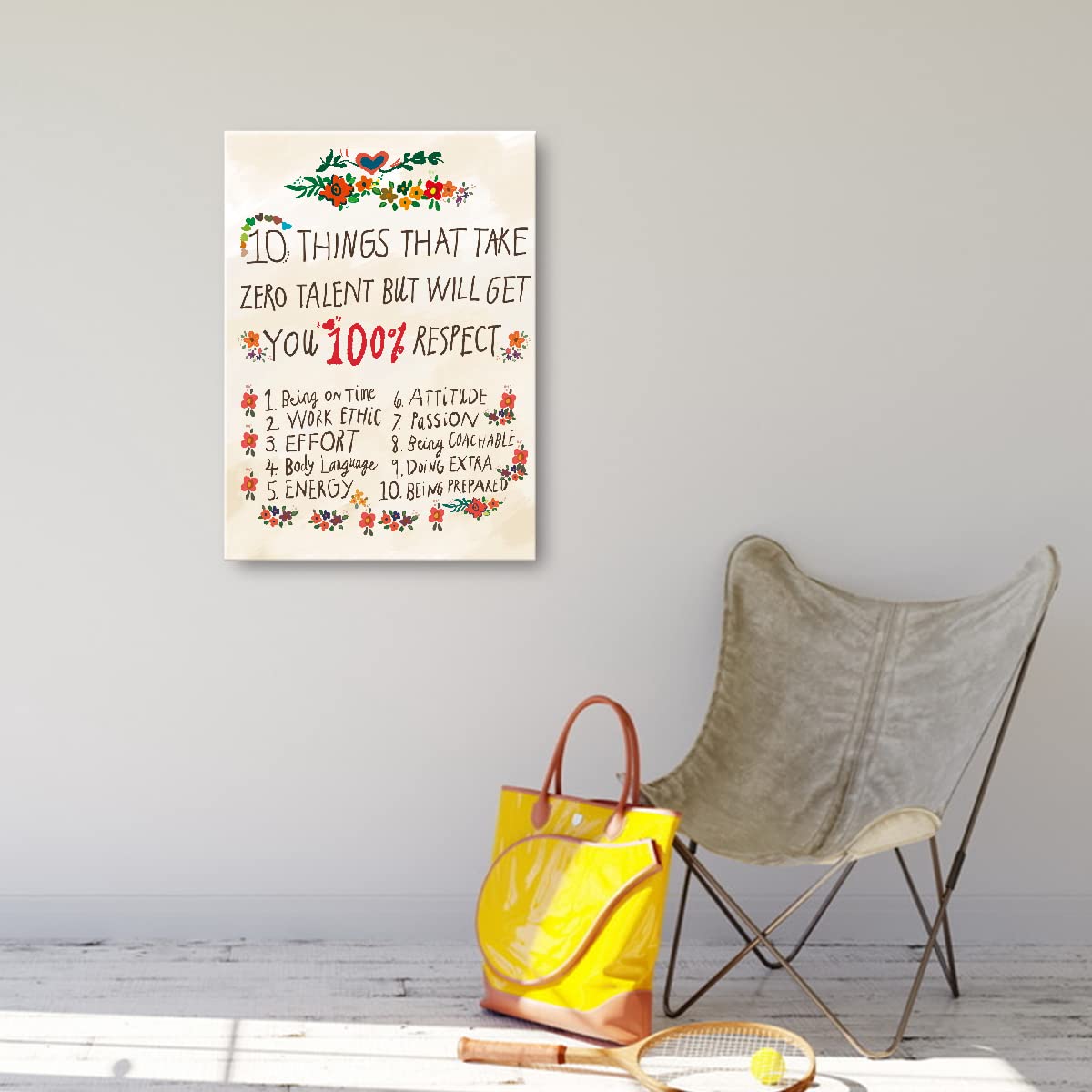 Zero Talent Wall Art,10 Things That Take Zero Talent Framed Canvas Prints Wall Decor For Teens Girls Bedroom Nursery,Inspiration