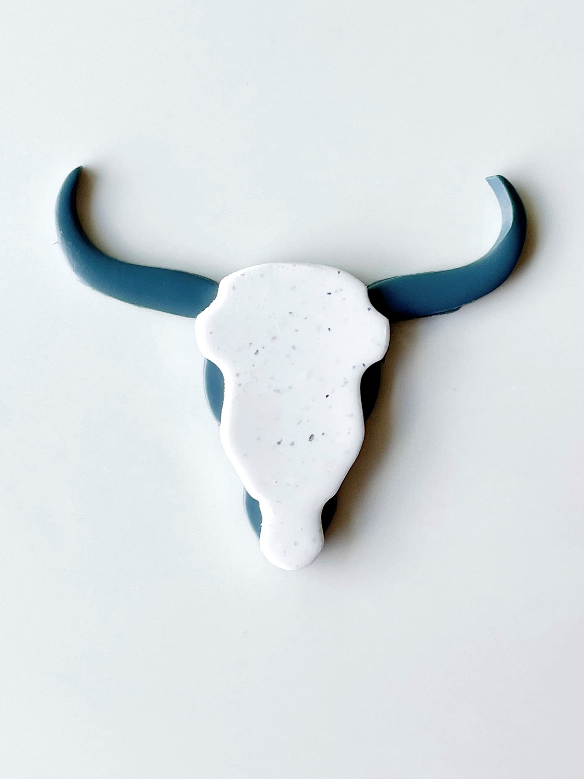 Polymer Clay Cookie Cutters - The Clayful Co Bessie Cow Skull Pack Set Of 2 - Plastic Cutter For Jewelry And Earring Shapes