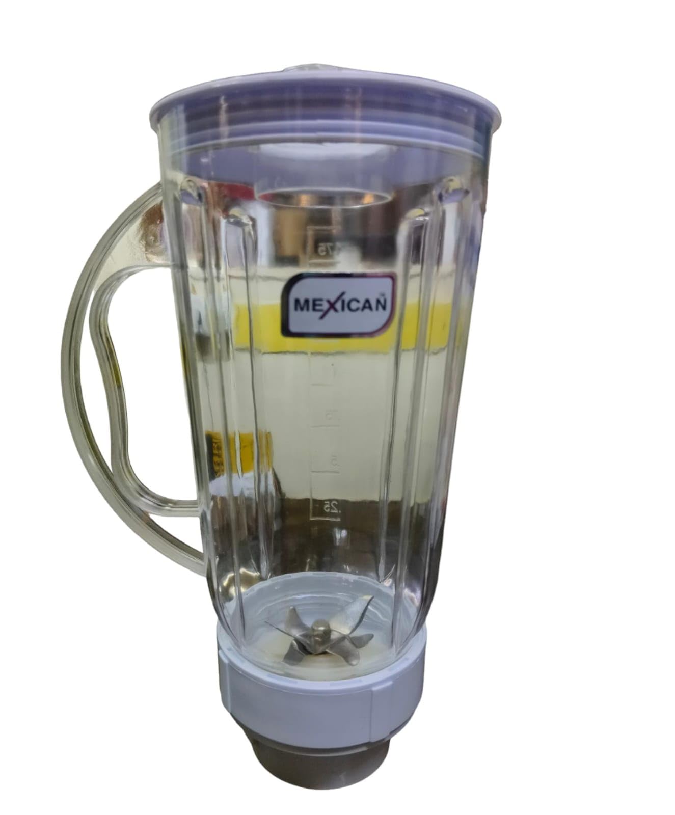 Mexican Transparent ABS Plastic Without Filter Suitable for any indian Mixer Juicer Jar (2.5 L) Universal 4Teeth Coupler, 2Slo