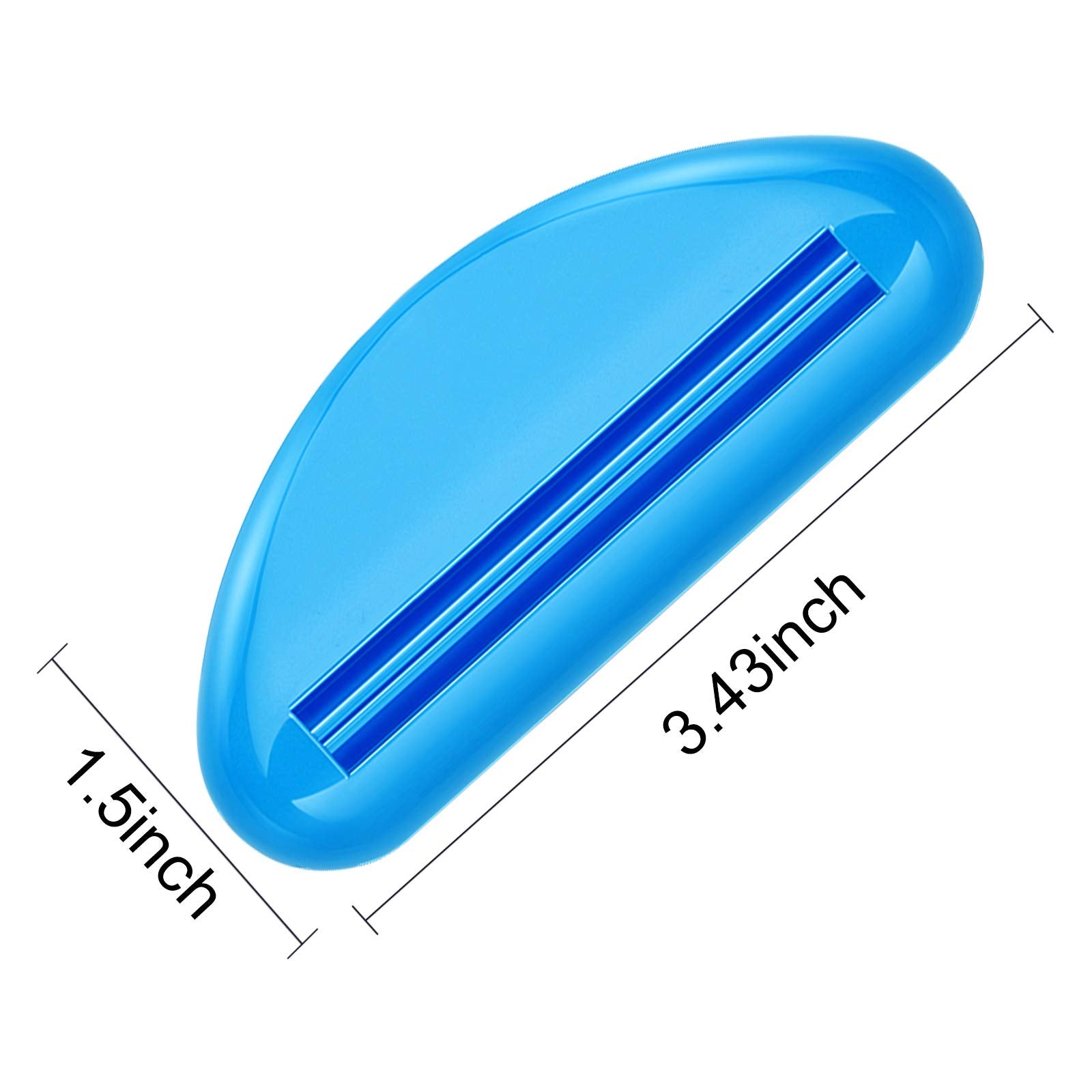 8 Pieces Toothpaste Tube Squeezer Dispenser Toothpaste Rollers Clips For Bathroom (Beige, Gray, Black, Rose Red, Green, Yellow,