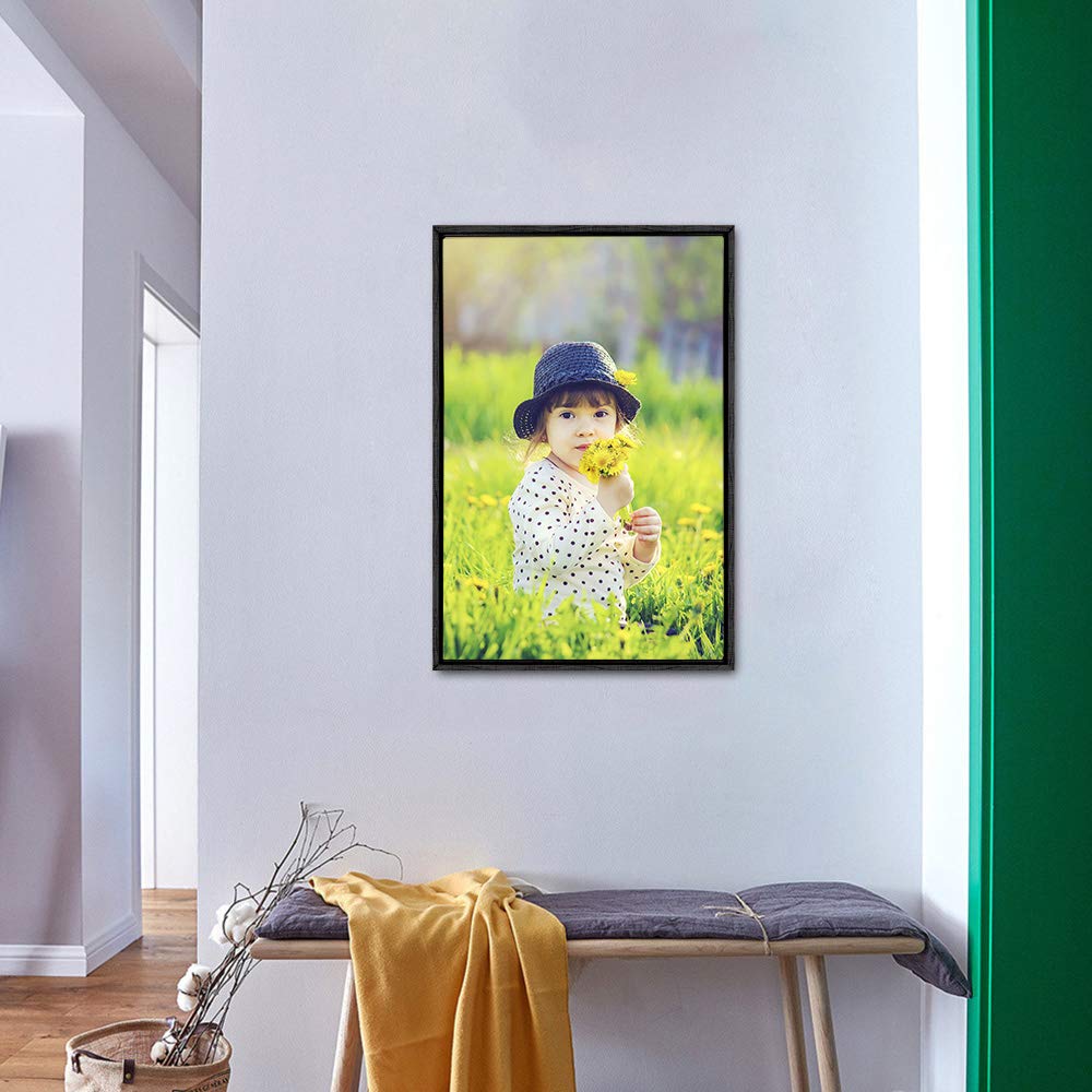Wall26 Framed Custom Canvas Wall Art For Living Room, Bedroom Canvas Prints For Home Decoration Ready To Hang - 16''X24'', Black