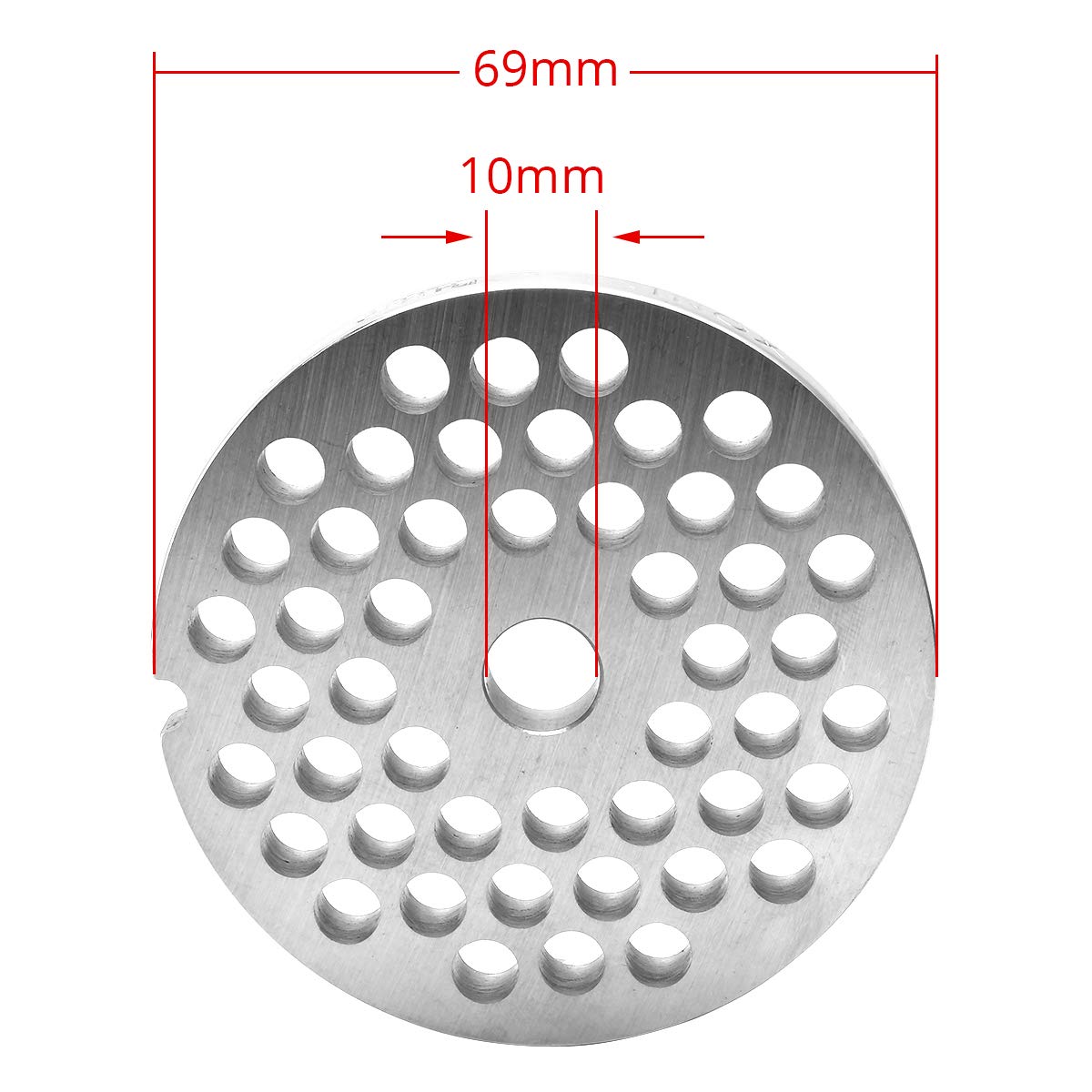 #12 Stainless Steel Meat Grinder Plate Discs Blades For Fga Food Chopper And Hobart, Lem, Cabelas, Weston, Mtn Meat Grinders,Cut