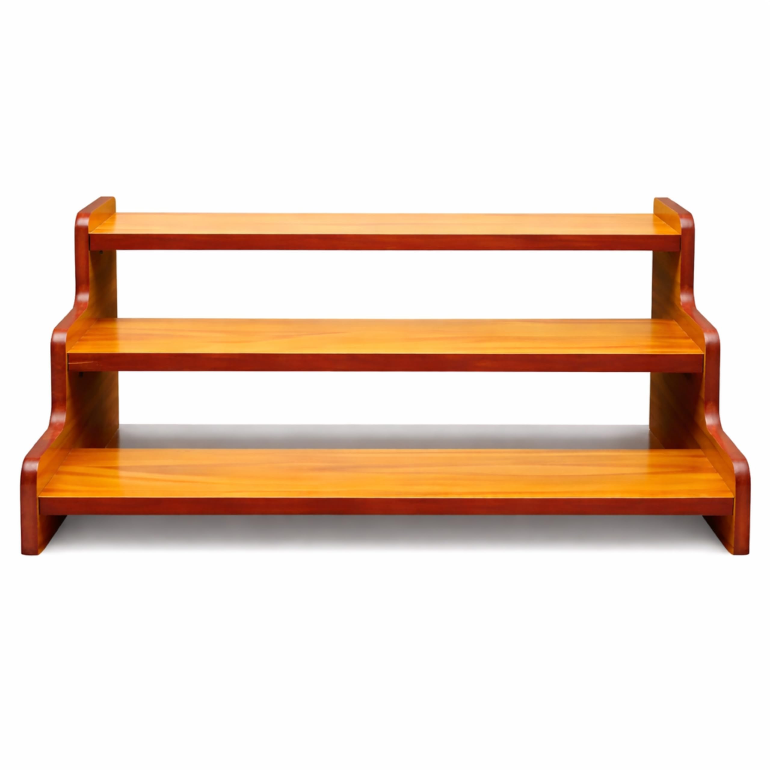 3Tier Wooden Countertop Organizer Shelf For Kitchen, Bathroom & Office | Multipurpose Storage Rack For Spice Jars, Cosmetics, T