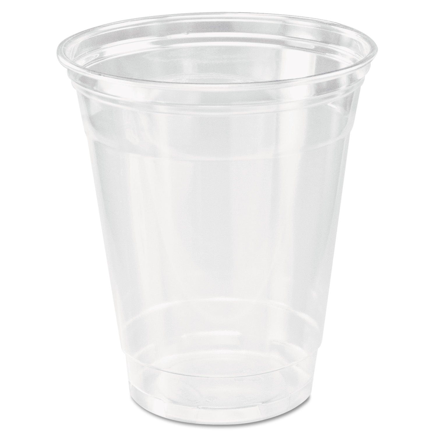 Dart SOLO TP12 12oz Clear Practicalfill Ultra Clear Squat PET Plastic Cups (Case of 1,000)