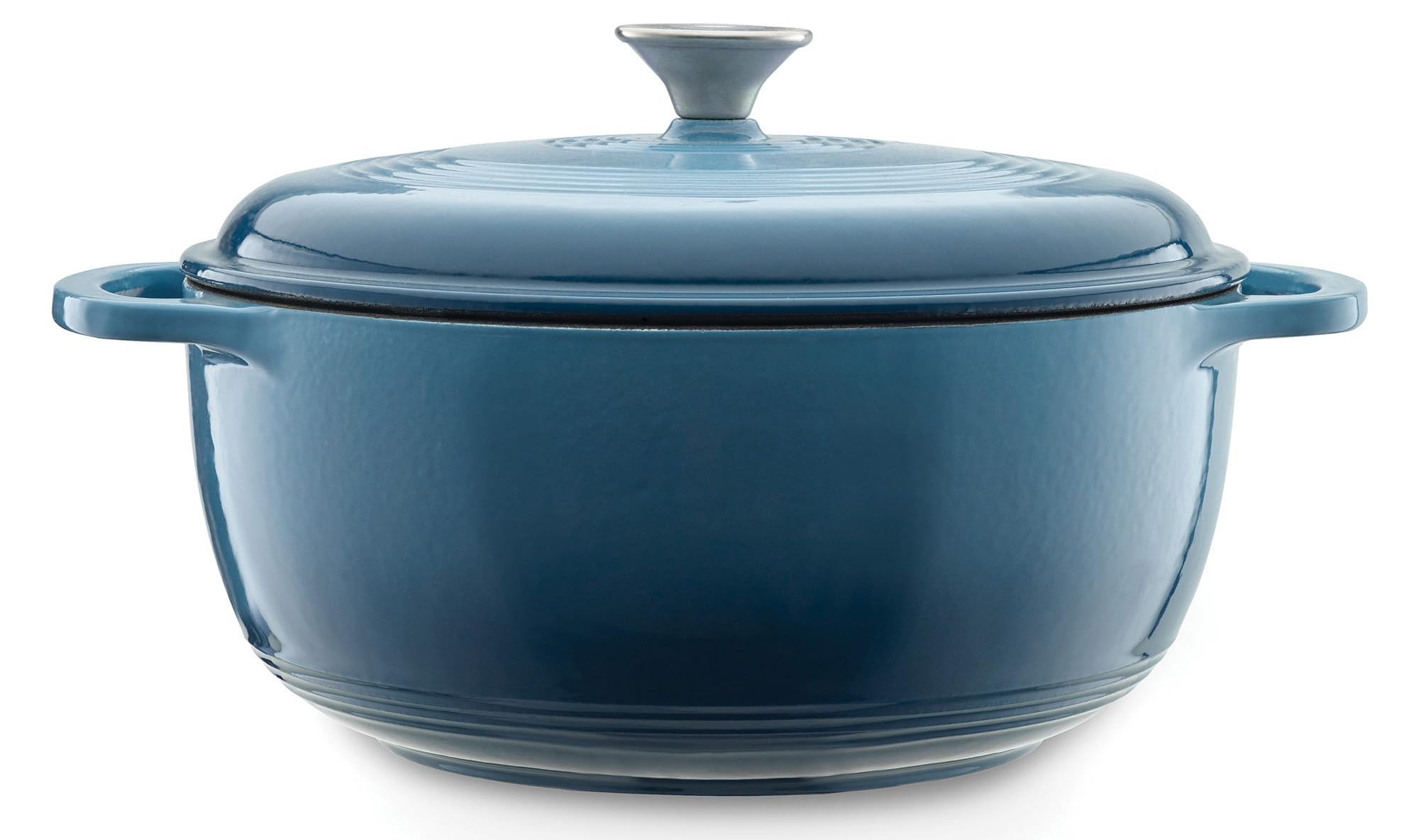 Mercer Culinary Enameled Cast Iron Round Dutch Oven, 6 qt., Teal