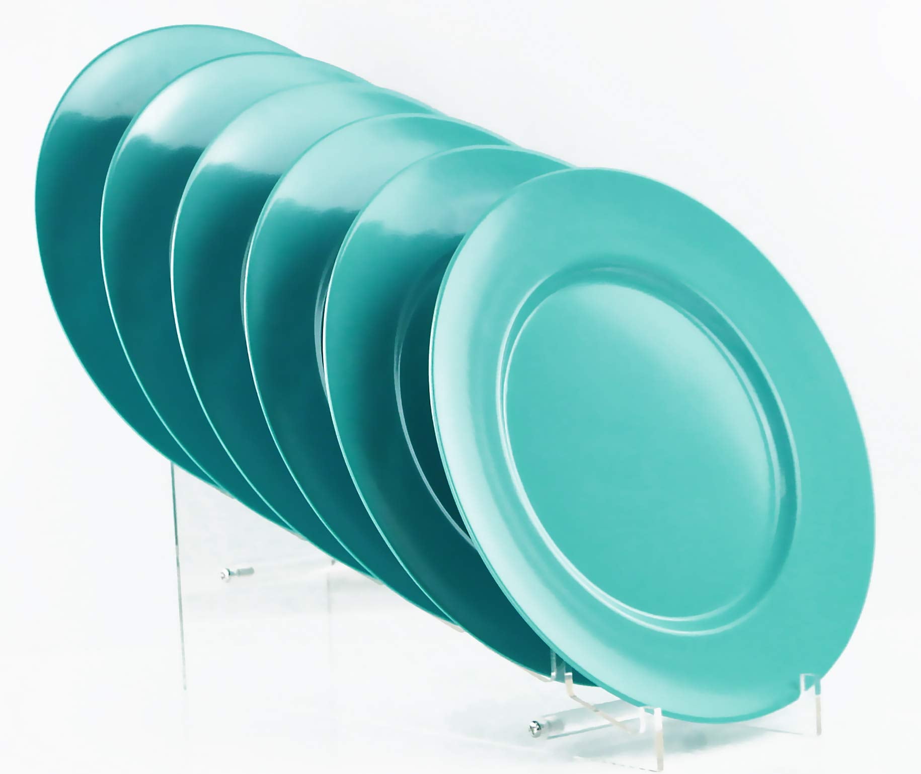 Reston Lloyd Calypso Basics Melamine Salad Plate (Set Of 6), Turquoise