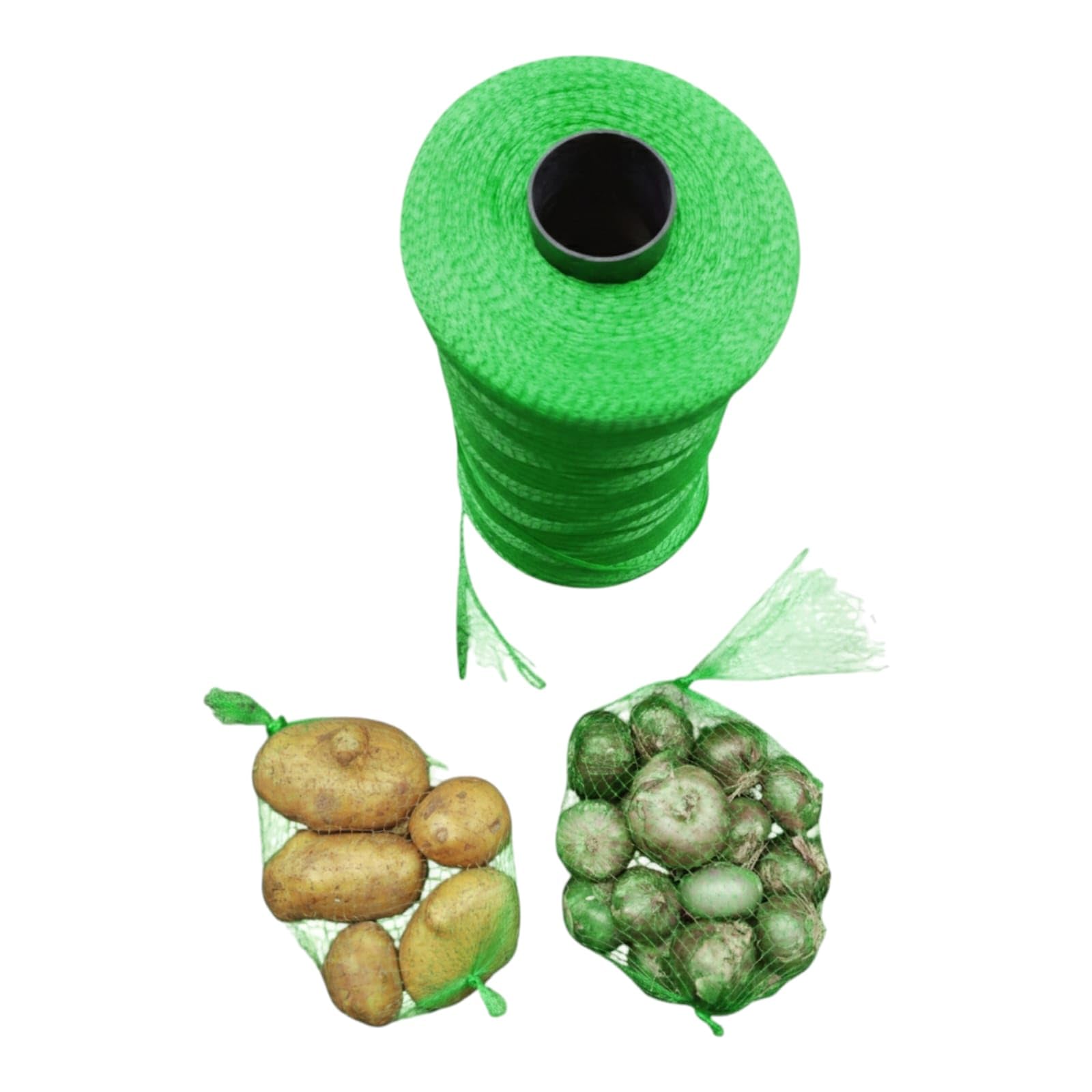 Ljl Traders Multipurpose Green Nylon Net Mesh Bag (30 Meters)  Heavy Duty Plastic Netting For Fruits, Vegetables, Seafood, Toys
