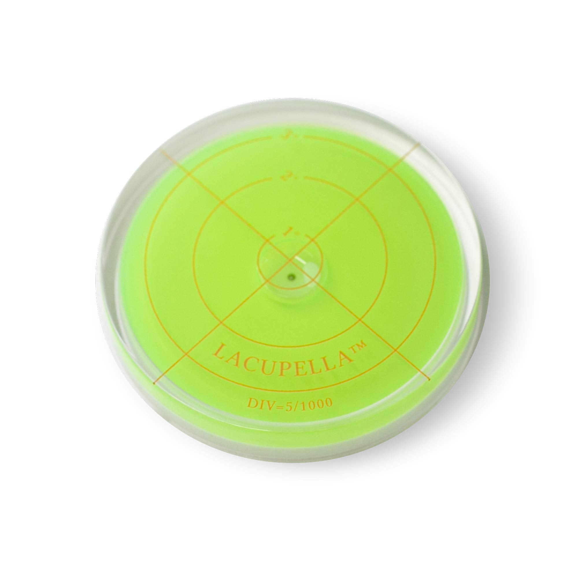 Lacupella Round Bubble Level For Use With Buttercream Acrylic Disk To Achieve Perfectly Level Tiered Cake Design In All Directio