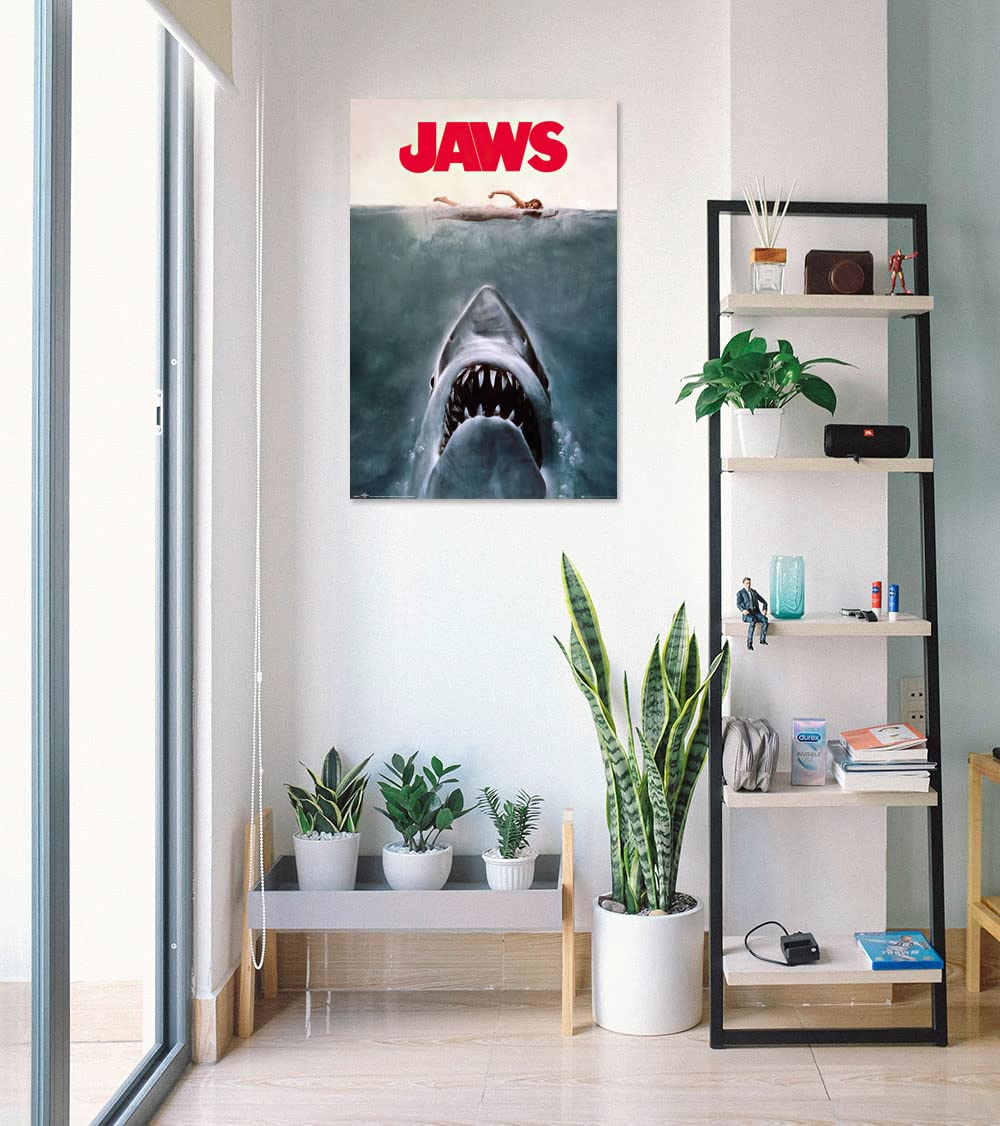 Poster Stop Online Jaws - Movie Poster (Regular Style/Key Art) (Size 24'' X 36'')