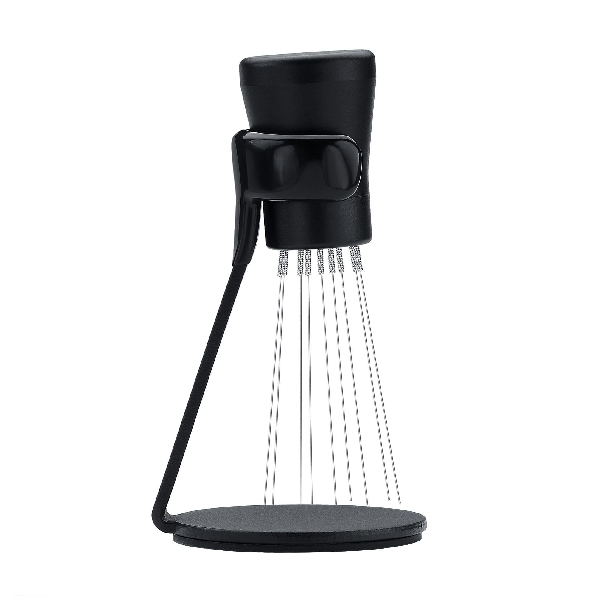 Normcore WDT Distribution Tool V2.1 with Stand - 0.23mm 8 Prong Espresso Distribution Tool - Magnetic Coffee Stirrer with 16 Extra Needles