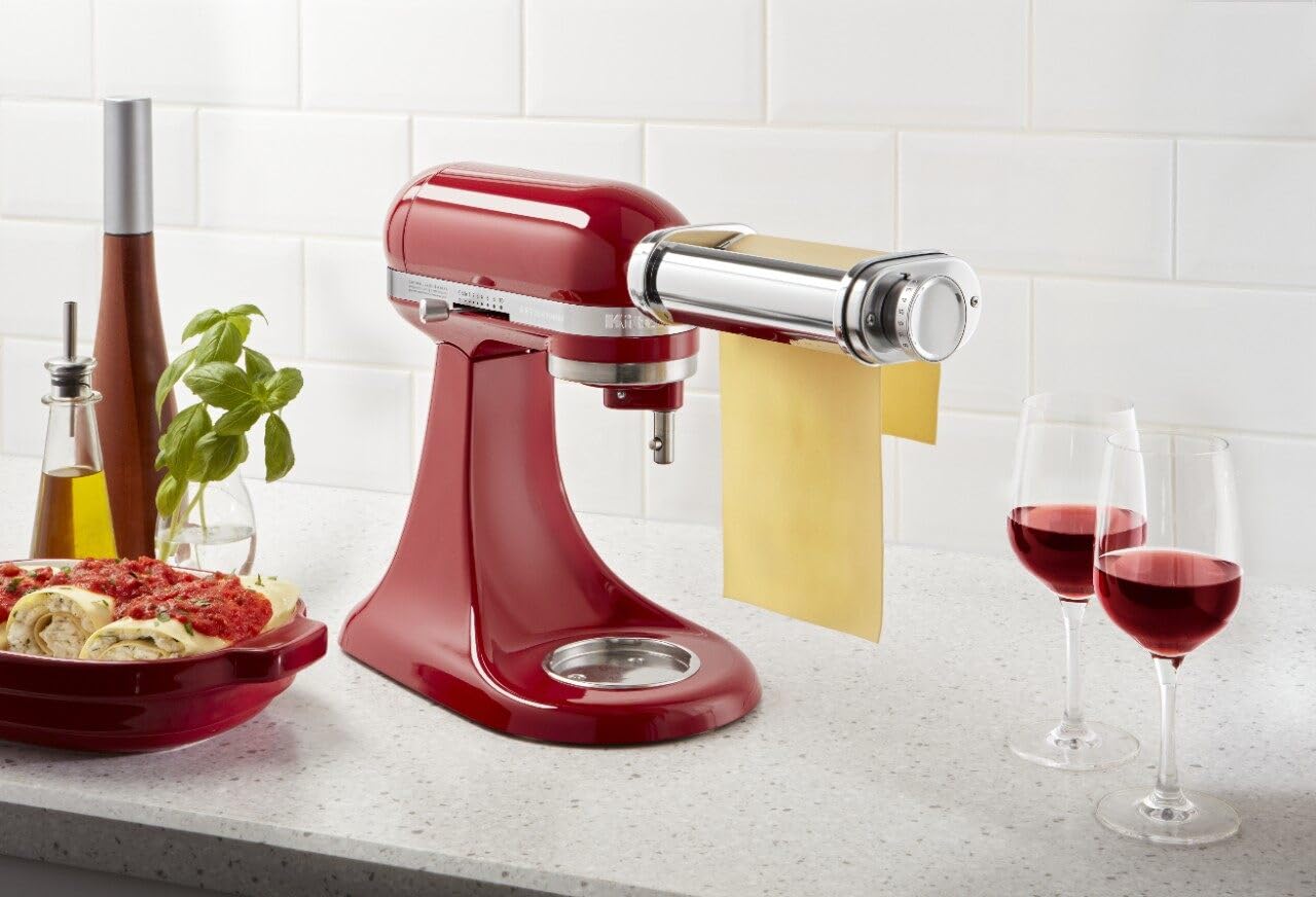 Kitchenaid Ksmpsa Pasta Roller Attachment, Silver, 1'