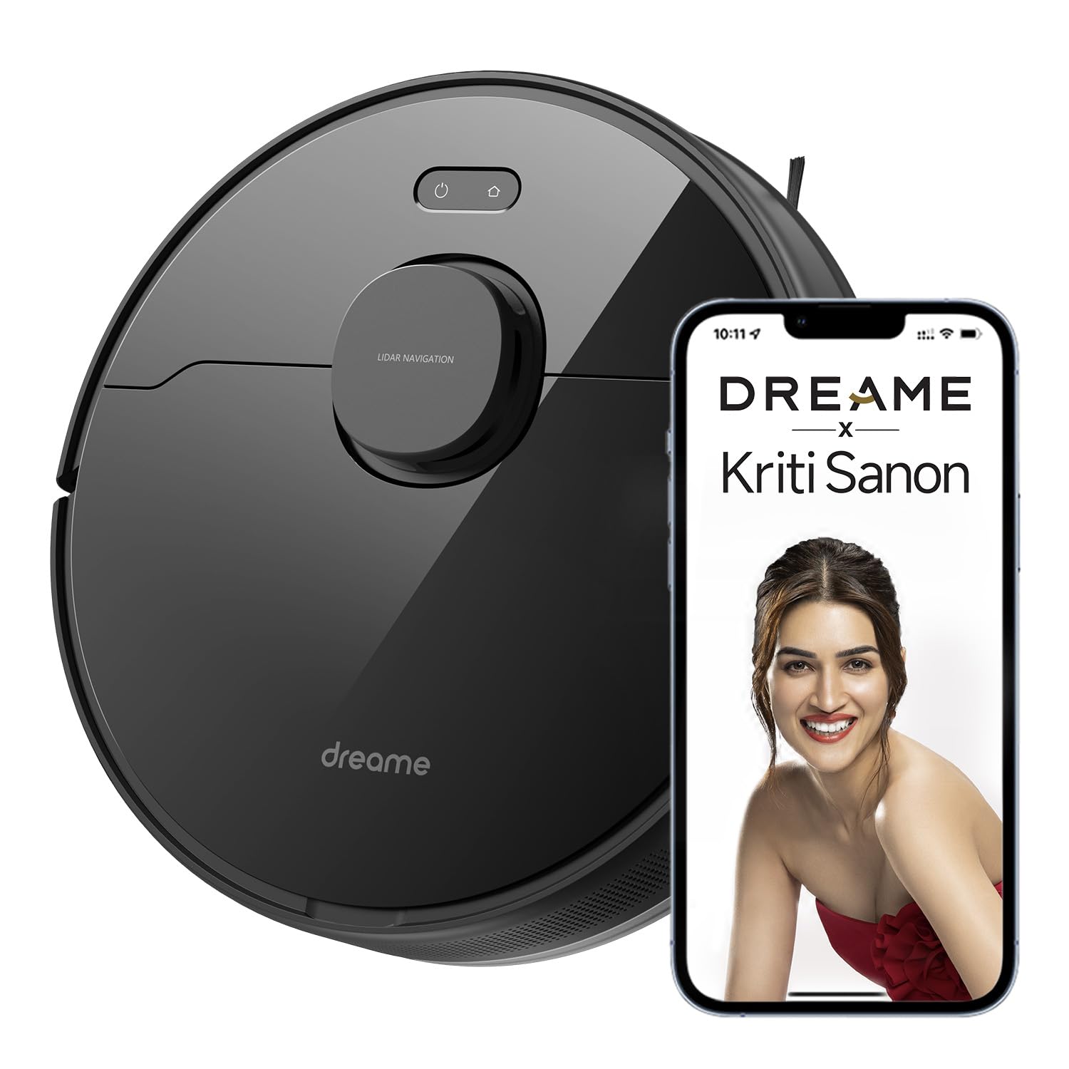 Dreame D9 Max Gen2 Robot Vacuum Cleaner, 6000Pa Vacuum Robot With Mop Function, Movable Brush, Multi-Floor Maps, Ideal For Carpe