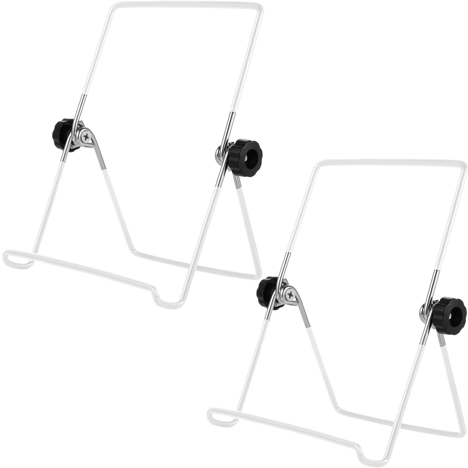 3 Pack Easel Picture Frame Stand Adjustable Foldable Tablet Iron Display Holder Stand for Displaying Photos, Plates, Cookbooks (