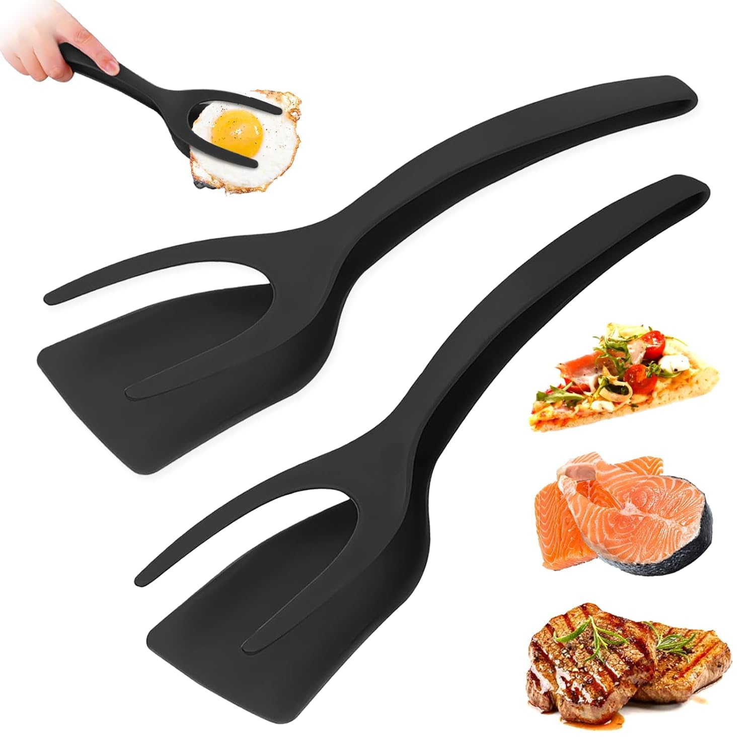 Silicone Spatula Turner Set For Nonstick Cookware  Heat Resistant Flexible Kitchen Cooking Utensils With Long Handle For, Panca