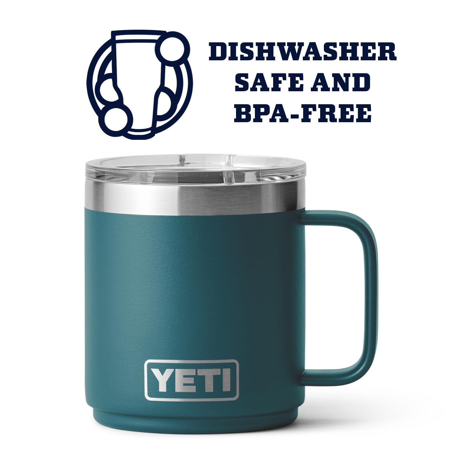 YETI Rambler 10 oz Stackable Mug, Vacuum Insulated, Stainless Steel with MagSlider Lid, Cosmic Lilac