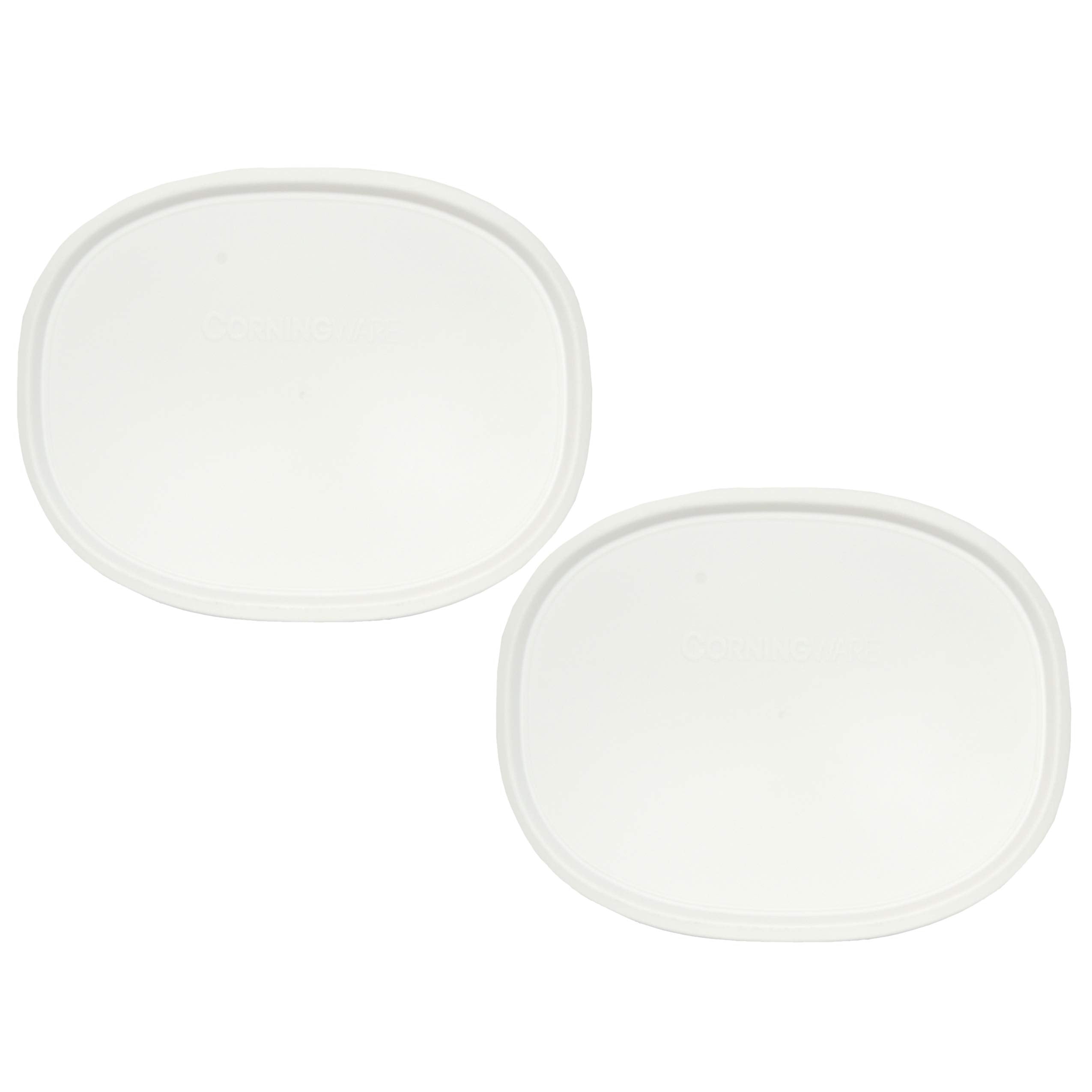 Corningware F-12-Pc 1075645 1.5Qt Oval French White Lid (2-Pack)