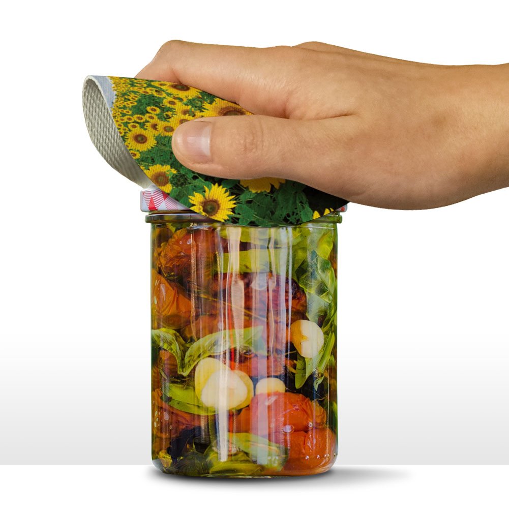 Field Of Sunflowers Round Rubber Non-Slip Jar Gripper Lid Opener