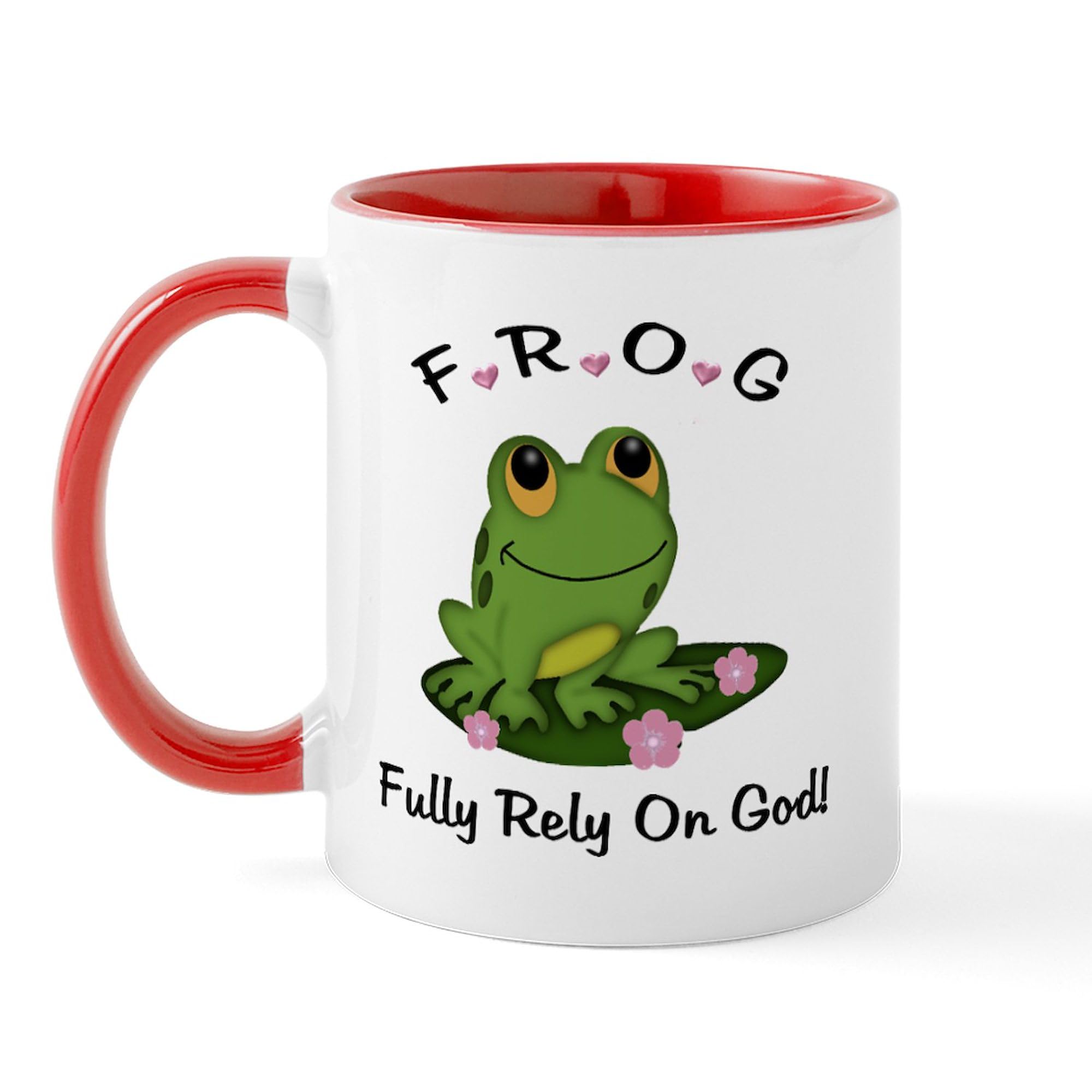 CafePress FROG Fully Rely On God Mug 11 oz (325 ml) Ceramic Coffee Mug