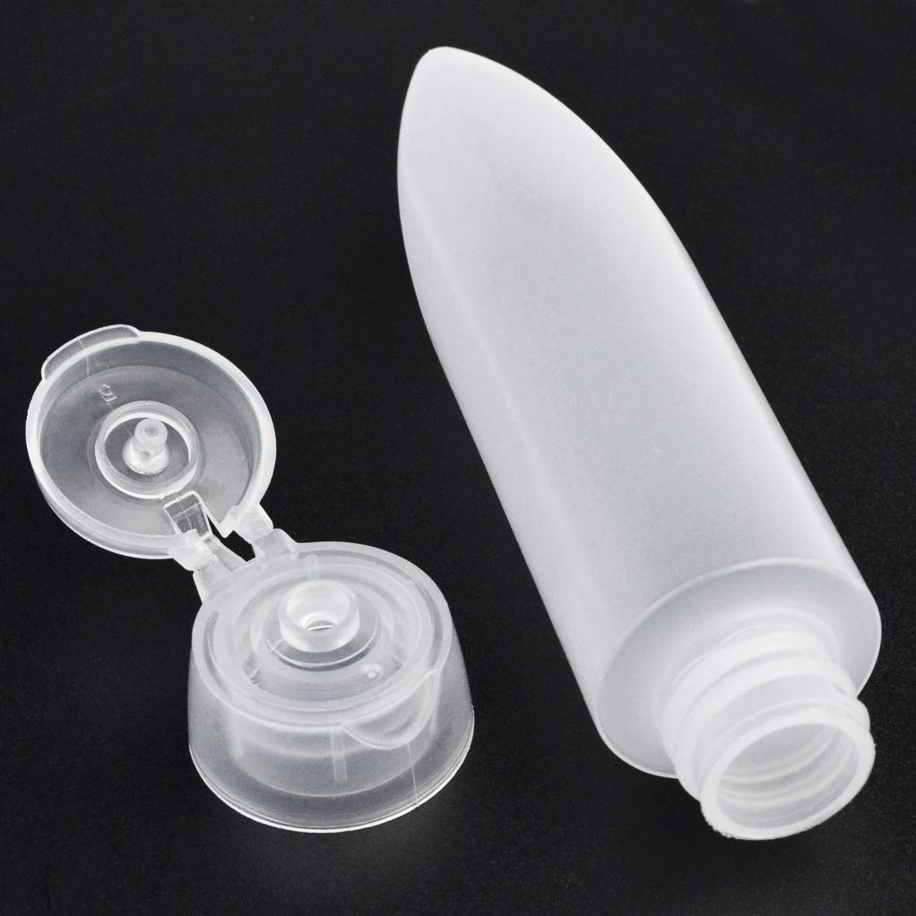 Nydotd 18 Pack Travel Size Plastic Squeeze Bottles For Liquids, 30Ml/1Oz Tsa Approved Travel Bottles Makeup Toiletry Cosmetic Co