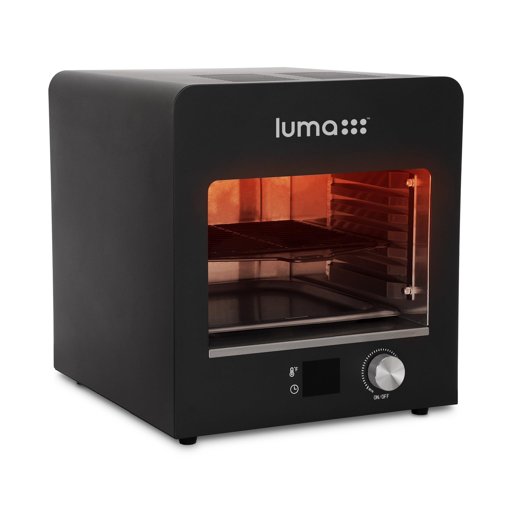Luma by Newair Electric Grill for Steaks | 1450F Infrared Indoor Smoker with Cool-Touch Exterior | Portable Countertop BBQ Grill