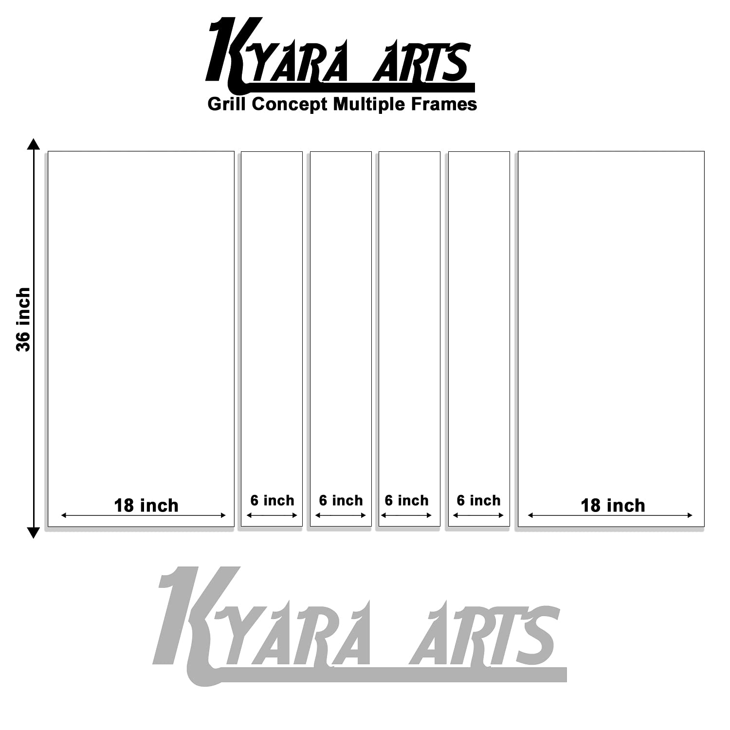 Kyara Arts New Concept Grill Big Size Multiple Frames, Beautiful Wall Art Painting For Living Room, Bedroom, Office, Hotels, Dra