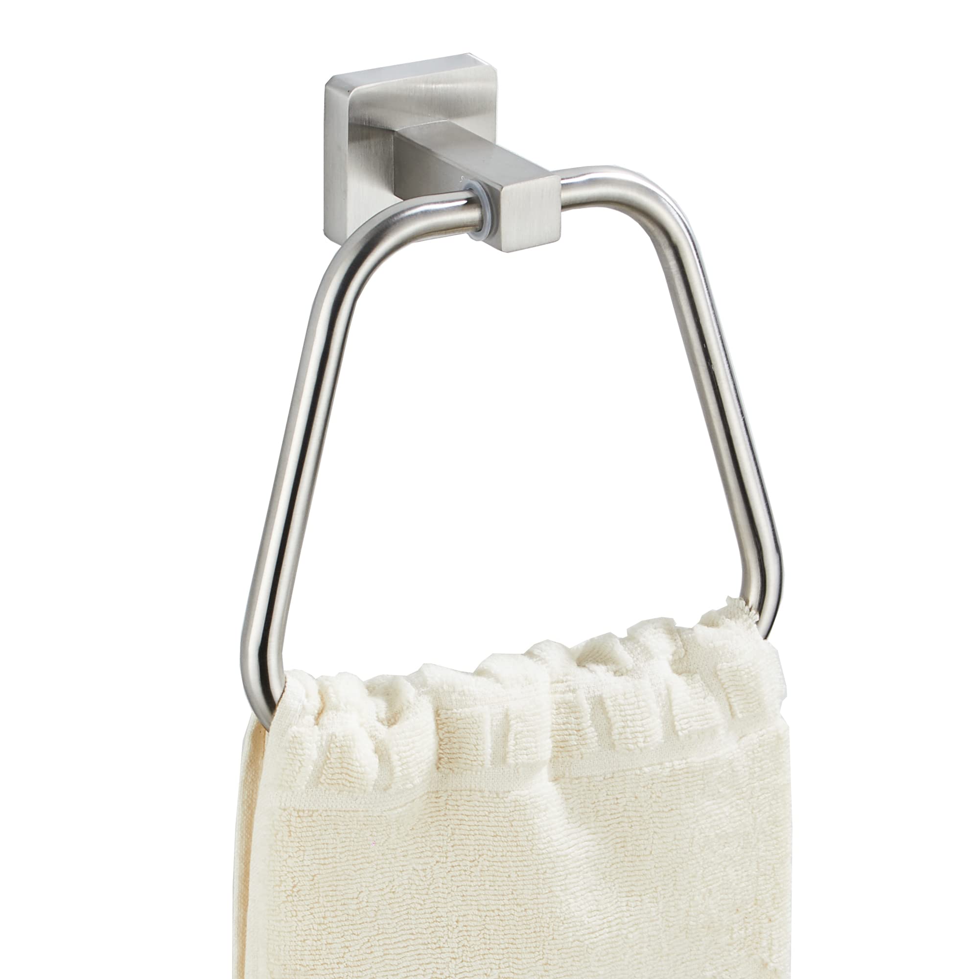 Brushed Nickel Towel Ring For Bathroom, Kitchen Bath Towel Holder Hangers Wall Mount Heavy Duty Stainless Steel