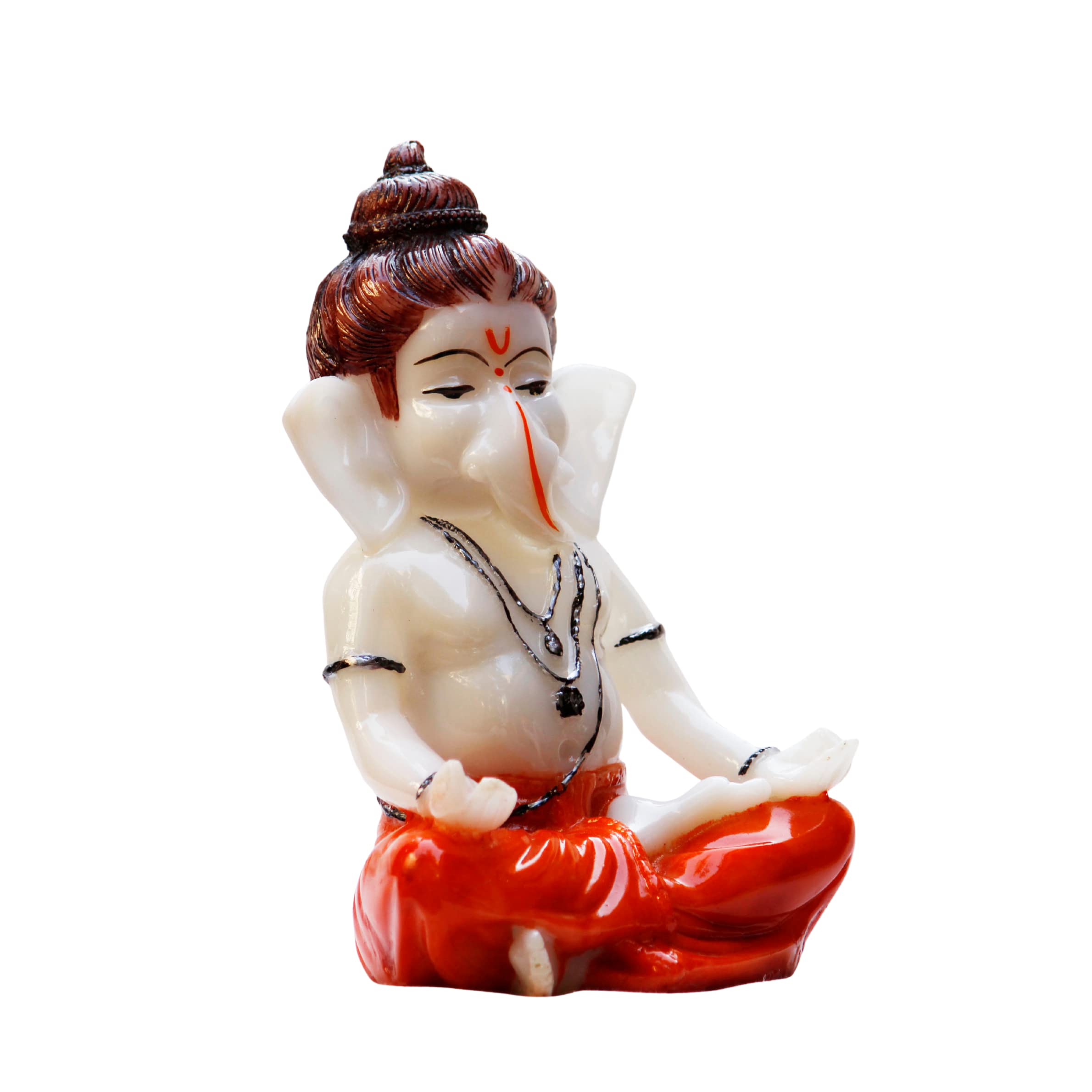 Miss Peach Lord Ganesh Ji Idol Ganesha Murti For Home Office Dcor,Orange