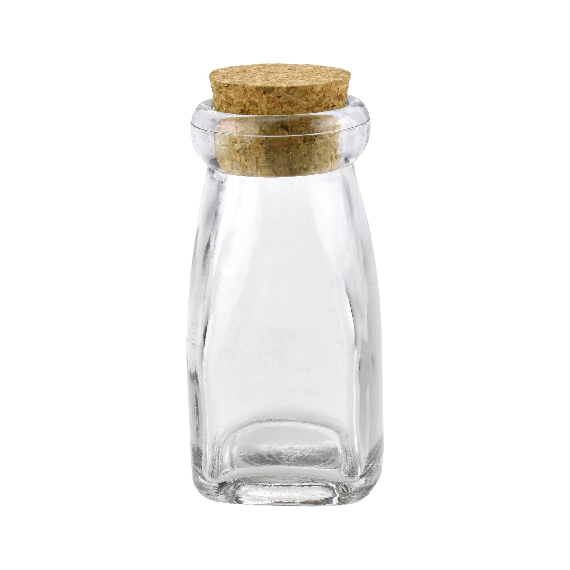 Party Spin Vintage Style Milk Jug Glass Favor Bottle with Cork, 4-1/4-Inch