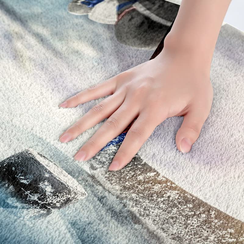 Feelyou Ice Hockey Bathroom Rugs Ice Sports Games Kids Bath Rugs For Shower Tub For Boys Girls Puck Hockey Bath Mats For Bathroo