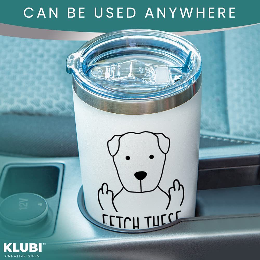 Gifts For Dog Lovers Funny - Fetch These 20Oz Travel Coffee Mug/Tumbler - Funny And Unique Gift Idea For Dog Lovers, Dog Dad, Mo